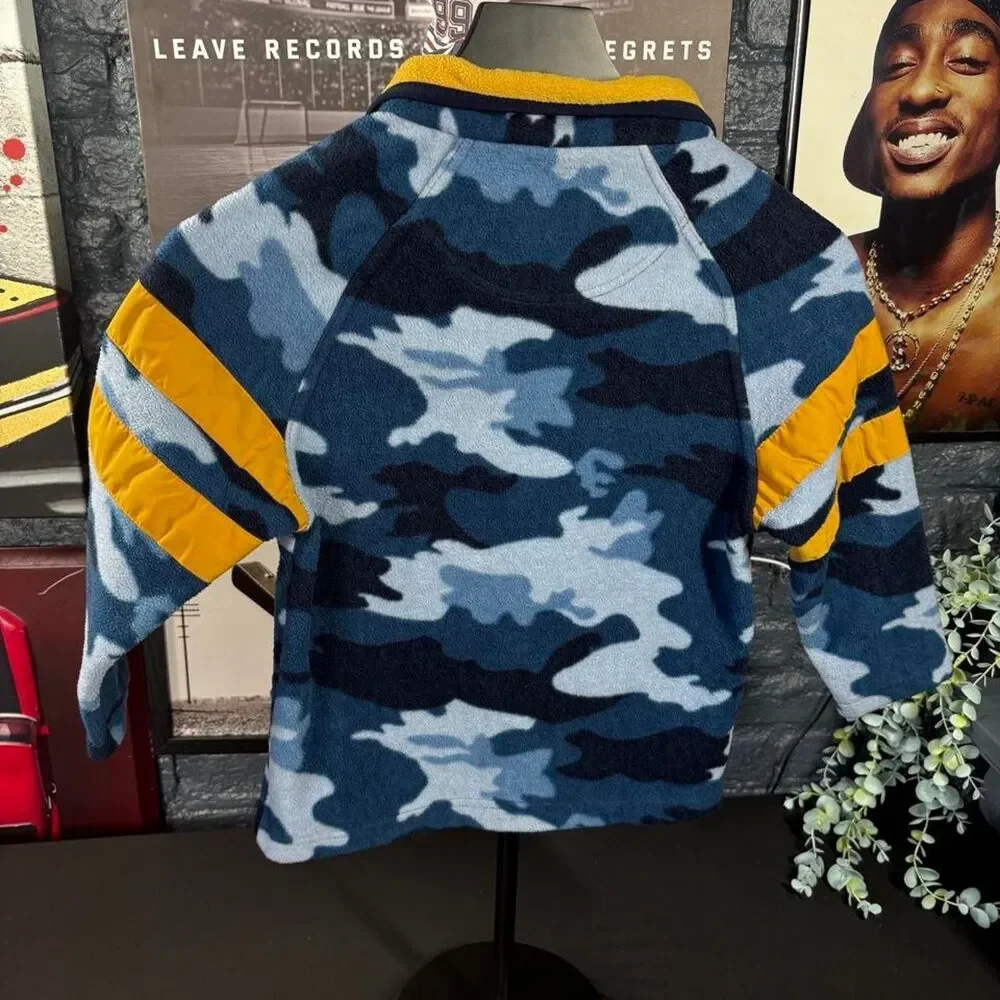 Vintage Y2K The Children’s Place Camo Fleece Pullover – Kids S 5/6